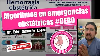 Algoritmos en emergencias obstétricas CERO siemprevirtualcomcero [upl. by Cohette]