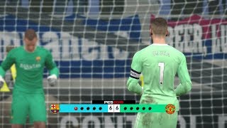 Barcelona vs Manchester United  Penalty Shootout New Kits 201718 [upl. by Denae398]