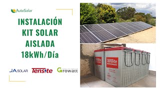 Instalación Fotovoltaica de Kit Solar Aislada  JA Solar  Tensite [upl. by Susanna337]