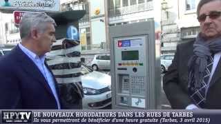 TARBES De nouveaux horodateurs à Tarbes 3 avril 2015 [upl. by Dill]