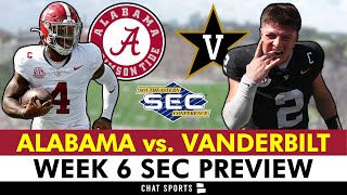 Alabama vs Vanderbilt Preview Injury Report Keys to Victory Score Prediction  SEC Week 6 News [upl. by Euqnimod70]