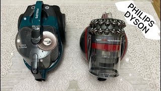 DYSON CINETIG BIG BALL ABSOLUTE amp PHILISP POWER PRO MAX FC975107 ELEKTRİK SÜPÜRGESİ KARŞILAŞTIRMASI [upl. by Aip]