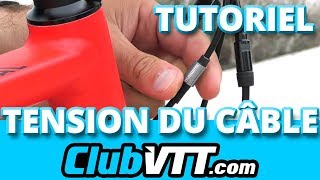 Réglage de dérailleur  2 conseils  tutoriel tension du câble  394 [upl. by Tnomed291]