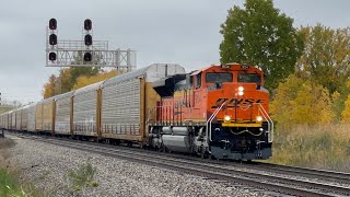 BNSF 9134 Leads CP 234 on the Wabash Sub [upl. by Sander706]