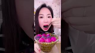 ASMR SNOWBALL ICE EATING with PASSION FRUIT  RELAX VIDEO iceeating shorts [upl. by Llenrahc21]