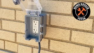 Outdoor GFCI Outlet Installation for Beginners [upl. by Sparke]