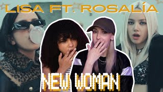 COUPLE REACTS TO LISA  NEW WOMAN feat Rosalía Official Music Video [upl. by Leanahtan]