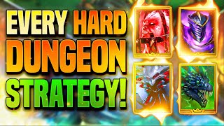 TEAMS amp STRATEGY FOR EVERY HARD MODE DUNGEON So Far [upl. by Harat]