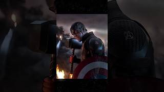 Captain America Lifts Thors Hammer  Edit  Lady Gaga  Bloody Mary Slowed shorts edit marvel [upl. by Leinaj]