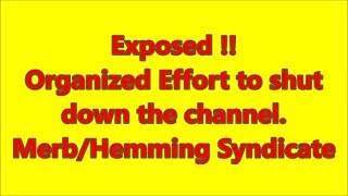 EXPOSED Organized Effort to shut down the channel MerbHemming Syndicate [upl. by Charters]