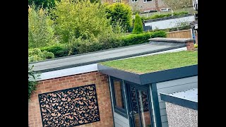 How to install a green roof on a garden room [upl. by Narbig188]