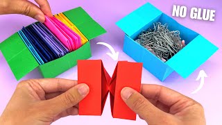 How to make origami pop up Box transformer DIY origami pop out Surprise box [upl. by Redmer]