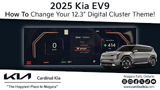 2025 Kia EV9  How To Change Your 123quot Digital Cluster Theme [upl. by Henriha15]