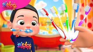 Color Finger Family  Three Little Kittens  BluLoo Nursery Rhymes amp Kids Songs [upl. by Lucas]