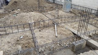 PLINTH BEAM STEEL FIXING WORK [upl. by Anerac]