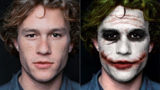 Heath Ledger to Joker Transformation with Photoshop [upl. by Carlton]