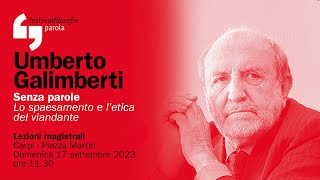 Umberto Galimberti  Senza parole  festivalfilosofia 2023 [upl. by Philomena]