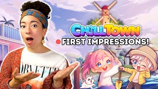 🔴FIRST LOOK At Chill Town Cozy amp ACNH Inspired [upl. by Annalise]