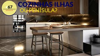 75 Cozinha em ILHA OU PENINSÚLA mesmo em casas PEQUENAS [upl. by Rehsa]