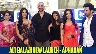 Naagin 3 Stars Pearl V Puri amp Surbhi Jyoti At Ekta Kapoors ALTBalaji APHARAN Web Series Launch [upl. by Thomas956]