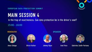 Main Session 4  In the trap of reactiveness Can data protection be in the driver’s seat [upl. by Naoh]