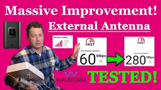 ✅ Waveform External Antenna  Arcadyan KVD21 TMobile 5G Home Internet  Speed Tested [upl. by Kalk]