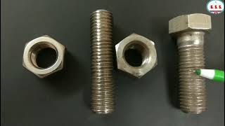 Piping Engineering  Stud Bolt Nut amp Threading as per ASME and common mismatch in threading [upl. by Larrisa]