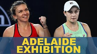 Simona Halep vs Ashleigh Barty  EXHIBITION 2021 [upl. by Dnomaid]