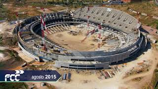 Timelapse construcción Estadio Wanda Metropolitano At Madrid [upl. by Shank]