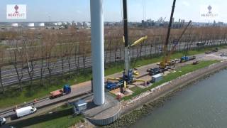 Liebherr LTM11200 used in Wind Turbine Dismantling [upl. by Pelson862]