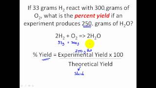 STOICHIOMETRY  Percent Yield Stoichiometry Problems  CLEAR amp EASY [upl. by Adelle176]