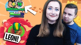 🔥 PIERWSZE GRY GABI quotLEONEMquot w Brawl Stars [upl. by Asille]