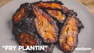 How To Make Trini quotFry Plantinquot  Fried Plantains [upl. by Neerahs]