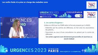 Congrès Urgences SFMU 2023 quotLes outils maladies rares à disposition des urgentistesquot [upl. by Eirojram]