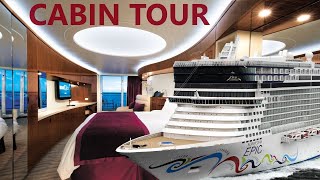 Norwegian Epic Ship Tour and Balcony Cabin Room Tour  Mediterranean Cruise on the NCL Epic [upl. by Pillyhp]