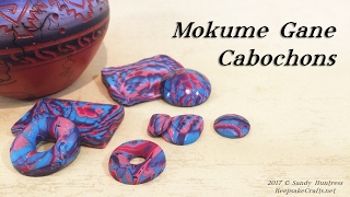 Mokume Gane CabochonsPolymer Clay Tutorial [upl. by Susanna876]