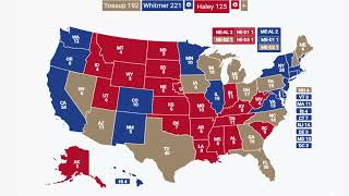 2024 Election Prediction  Gretchen Whitmer vs Nikki Haley [upl. by Xenophon]