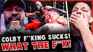 REACTIONS to Leon Edwards vs Colby Covington MMA Community GOES OFF on Colby UFC 296 [upl. by Htirehc137]