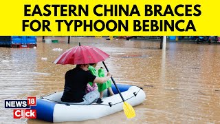 Flights Grounded in Shanghai as China Braces for Typhoon Bebinca  China News  News18  N18G [upl. by Dweck]