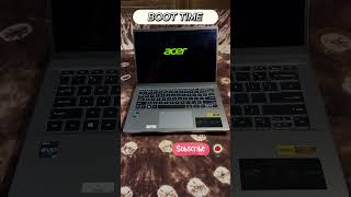 Acer Swift Go 14 OLED boot time laptop acerswift automobile sale flipkartbigbillionday [upl. by Elahcim792]