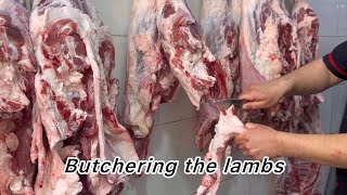 How To Butcher An Entire lamb Every Cut Of Meat Explained  butcher akbar [upl. by Arikehs]