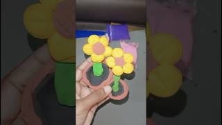 Flower clay artClay ideasDIYtrendingshorts [upl. by Kial997]