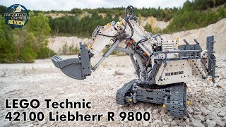 LEGO Technic 42100 Liebherr R 9800 unboxing build highlights review and field test [upl. by Campball]