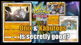 This could be the best brock deck Onyx Kabutops can actually put in some work  Pokemon TCG Pocket [upl. by Rolf999]