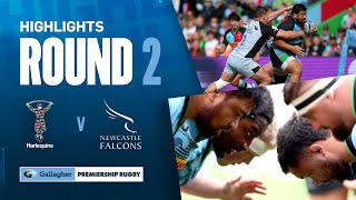 Harlequins v Newcastle  HIGHLIGHTS  Halfpenny Scores First Try  Gallagher Premiership 202425 [upl. by Airdnazxela]