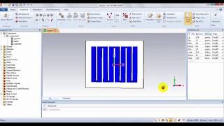 Patch antenna design using cst microwave studio  Basic Antenna design  Patch cutting 8 strip PIFA [upl. by Nylcsoj]