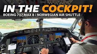 In The Cockpit Norwegian 737 MAX To The Arctic Circle [upl. by Rahman766]