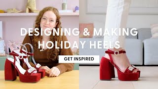 Holiday Heels  MAKE SHOES WITH ME  Shoemaking Tutorial [upl. by Given]