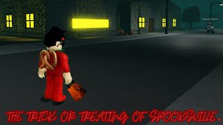 The Trick Or Treating Of SpooksVille SHORT ROBLOX FILM [upl. by Lindon]