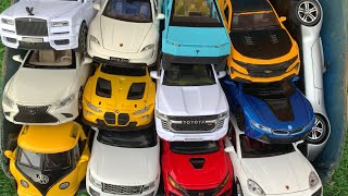 Box Full of Model Cars Rolls Royce Cullinan Mercedes AMG Vision GT BMW M4 GT3 Porsche Taycan [upl. by Yromas424]